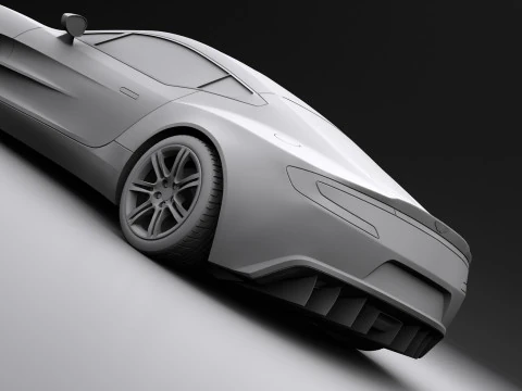 Aston martin one77 2010 3D Model