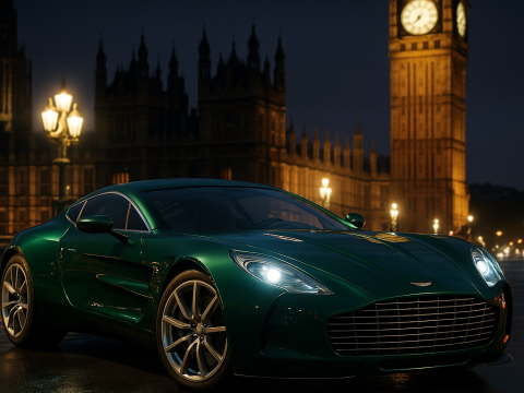 Aston martin one77 2010 3D Model