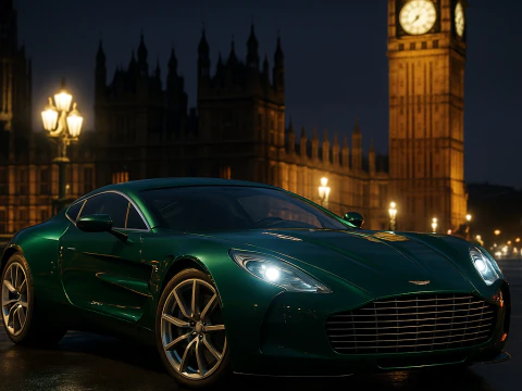Aston martin one77 2010 3D Model