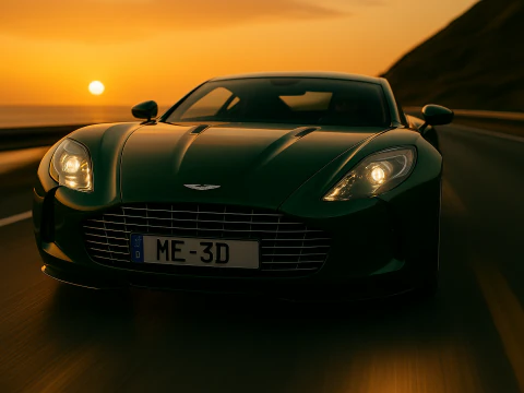 Aston martin one77 2010 3D Model