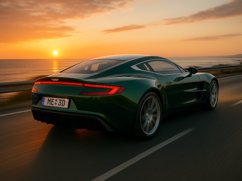 Aston martin one77 2010 3D Model