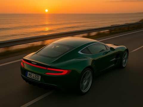 Aston martin one77 2010 3D Model