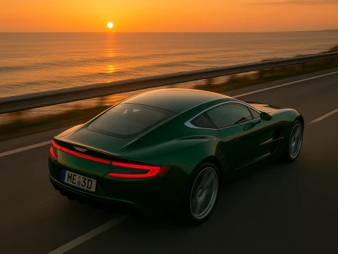 Aston martin one77 2010 3D Model
