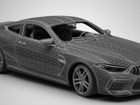 BMW-M8 2020 3D Model
