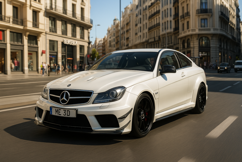 Mercedes c63 amg black edition 2012 Model 3D .c4d .max .obj .3ds .fbx .stl .blend 