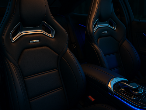Mercedes c63 amg black edition 2012 Model 3D