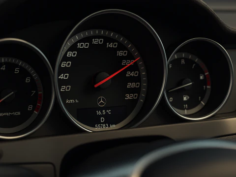 Mercedes c63 amg edi&ccedil;&atilde;o preta 2012 Modelo 3D