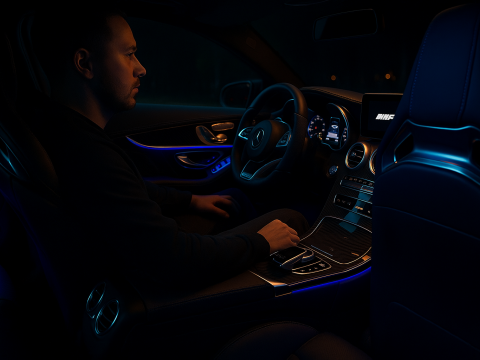 Mercedes c63 amg black edition 2012 Model 3D