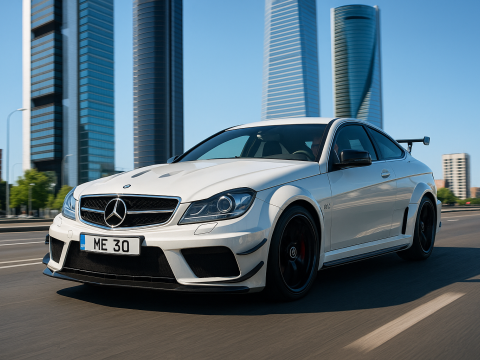 Mercedes c63 amg black edition 2012 Model 3D