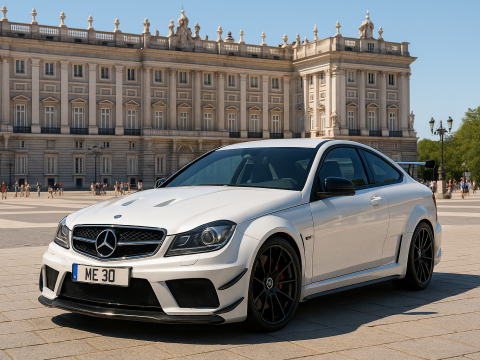 Mercedes c63 amg black edition 2012 Model 3D