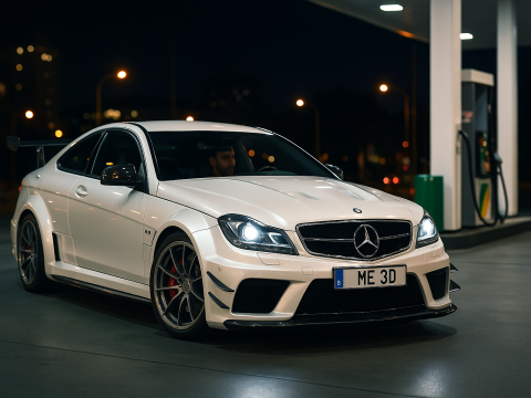 Mercedes c63 amg black edition 2012 Model 3D