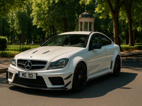 Mercedes c63 amg edi&ccedil;&atilde;o preta 2012 Modelo 3D