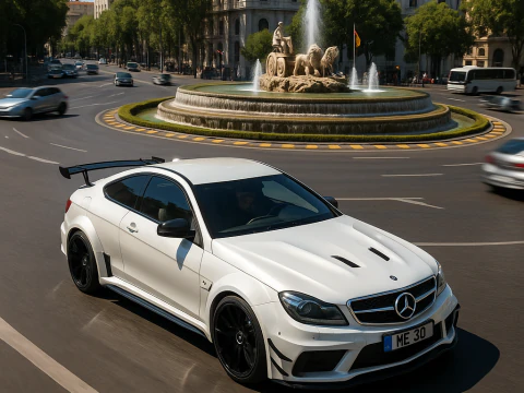 Mercedes c63 amg edi&ccedil;&atilde;o preta 2012 Modelo 3D