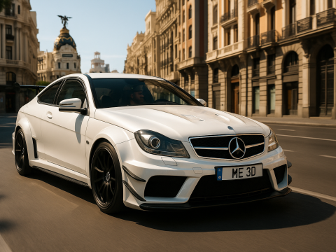 Mercedes c63 amg black edition 2012 Model 3D