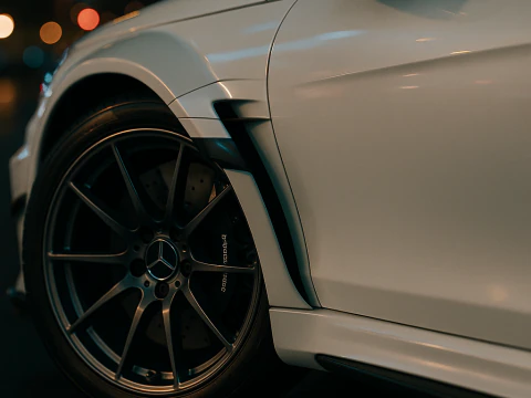 Mercedes c63 amg edi&ccedil;&atilde;o preta 2012 Modelo 3D