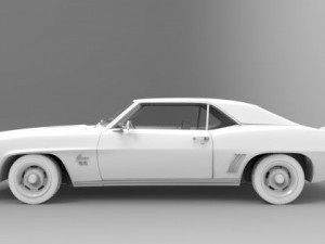 camaro ss 1969 3D Model