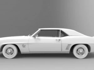 camaro ss 1969 3D Model