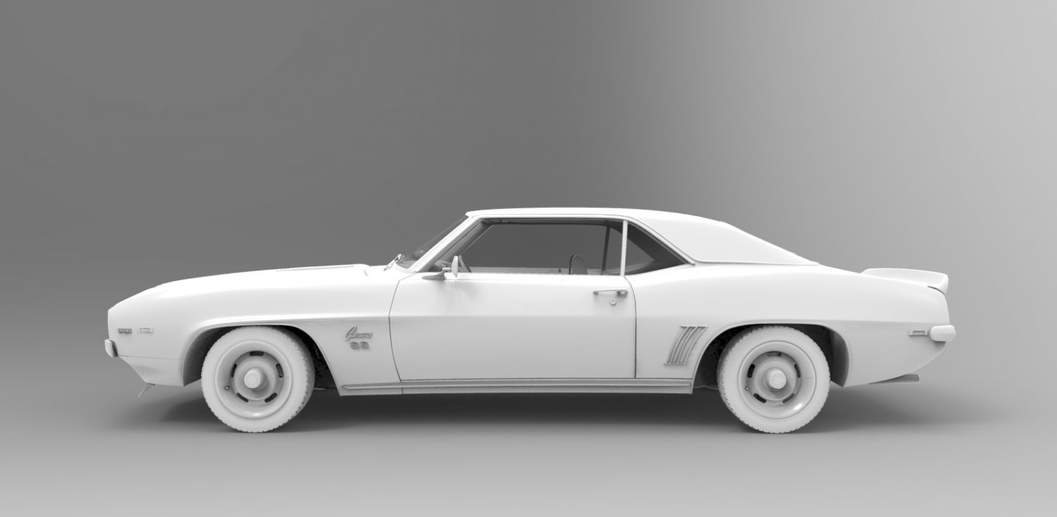 Camaro Ss 1969 3d Modell In Klassische Autos 3dexport