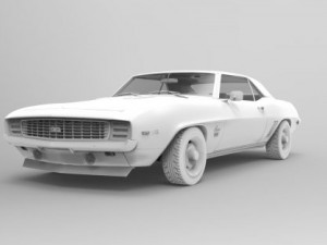 camaro ss 1969 3D Model
