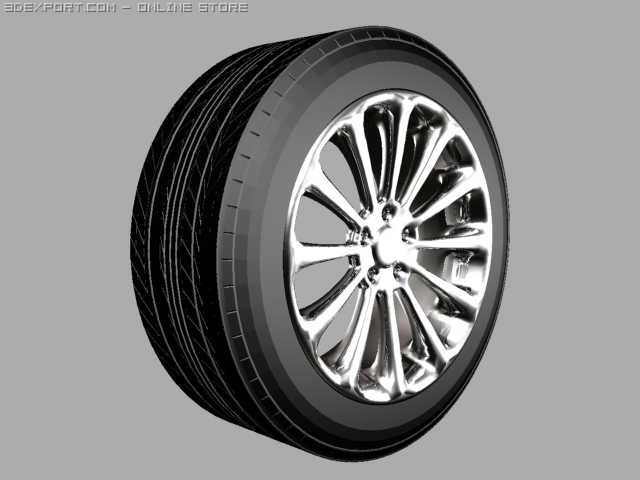 tire 3D Model .c4d .max .obj .3ds .fbx .stl .blend 