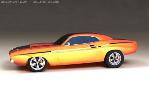 dodge challenger 3D Model
