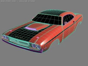 닷지 챌린저 3D 모델