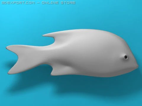 물고기 컬렉션 3D 모델 .c4d .max .obj .3ds .fbx .stl .blend 