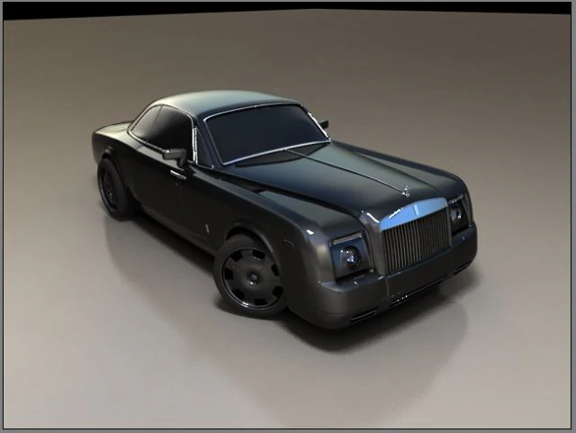 rolls royce phantom dark 3D Model .c4d .max .obj .3ds .fbx .stl .blend 