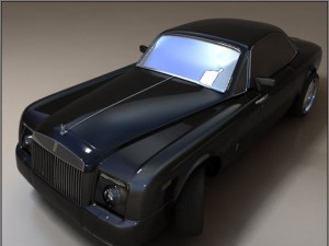 rolls royce phantom dark 3D 模型