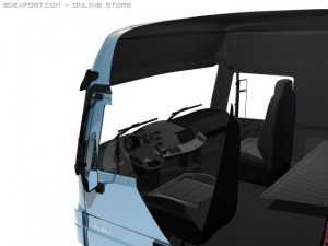 mercedes actros detailed Model 3D
