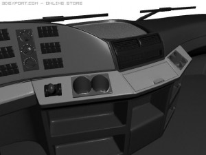 mercedes actros detailed Model 3D
