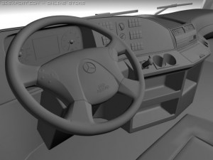 mercedes actros detailed Model 3D