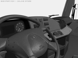 mercedes actros detailed Model 3D