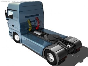 mercedes actros detailed Model 3D