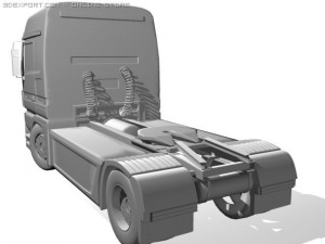 mercedes actros detailed Model 3D
