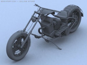 custom chopper 3D Model