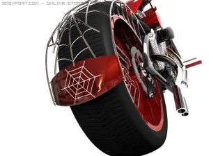 custom chopper 3D Model