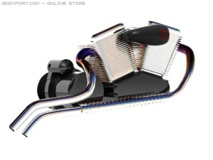 motorcycle engine 3D Model