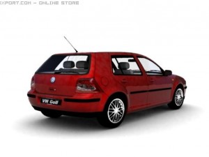 vw golf iv 3Dモデル