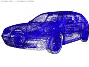 vw golf iv 3Dモデル