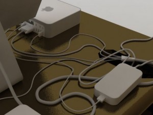 mac mini and cinema hd Modello 3D