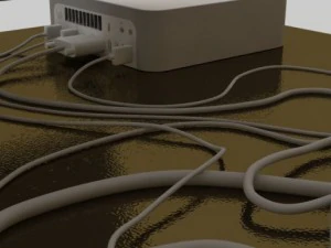 mac mini and cinema hd 3D Model