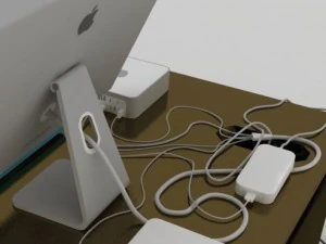 mac mini and cinema hd 3D Model