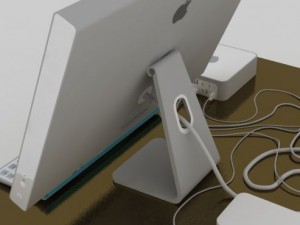 mac mini and cinema hd Modello 3D