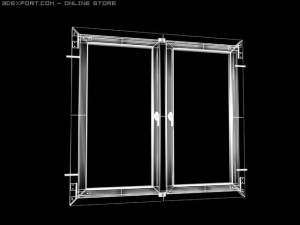 wooden window 3D Model