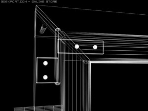 wooden window 3D Model