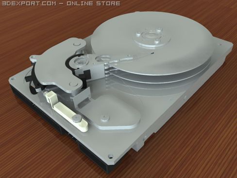 hard drive 3Dモデル .c4d .max .obj .3ds .fbx .stl .blend 