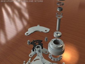 hard drive 3Dモデル