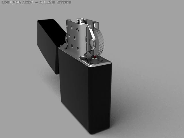 zippo 3D Model .c4d .max .obj .3ds .fbx .stl .blend 