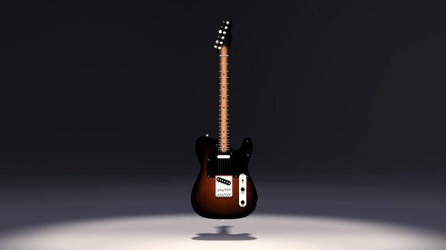 fender telecaster Modelo 3D .c4d .max .obj .3ds .fbx .stl .blend 